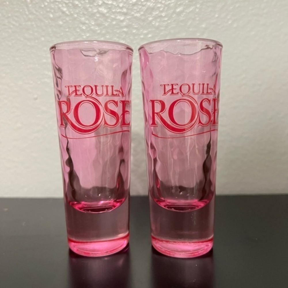 Tequila Rose Pink Double Shot Glasses